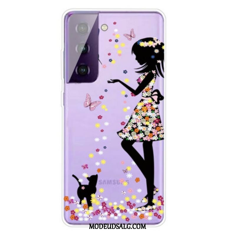 Mobilcover Samsung Galaxy S21 FE Smukt Blomsterhoved