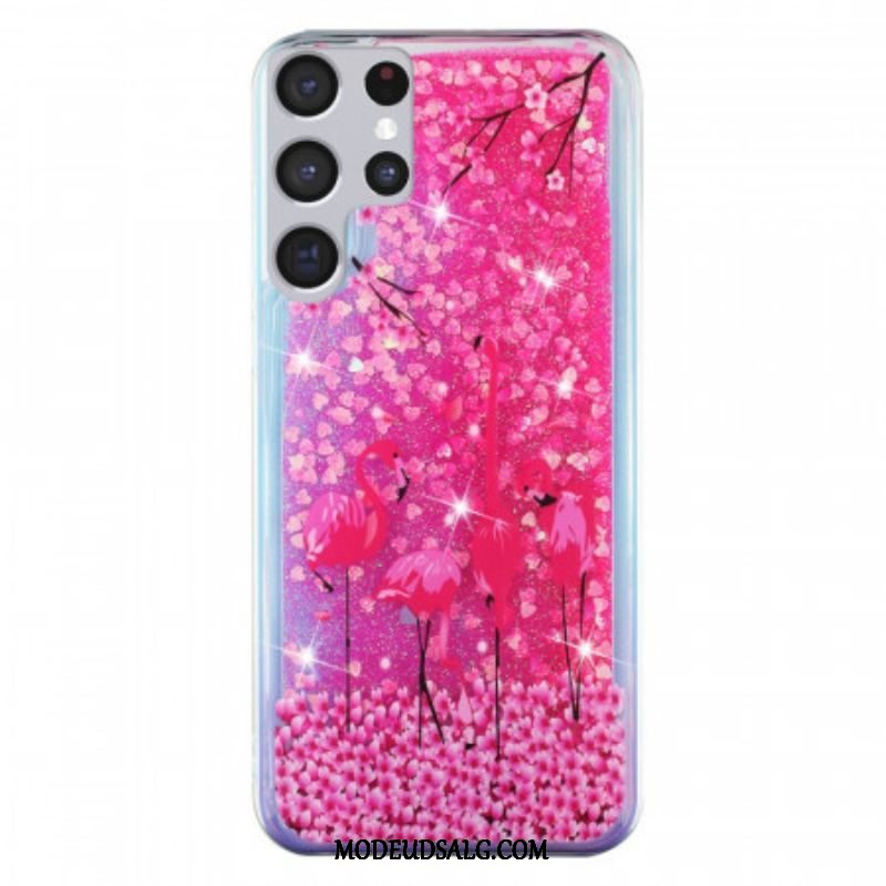 Mobilcover Samsung Galaxy S21 Ultra 5G Flamingo Pailletter