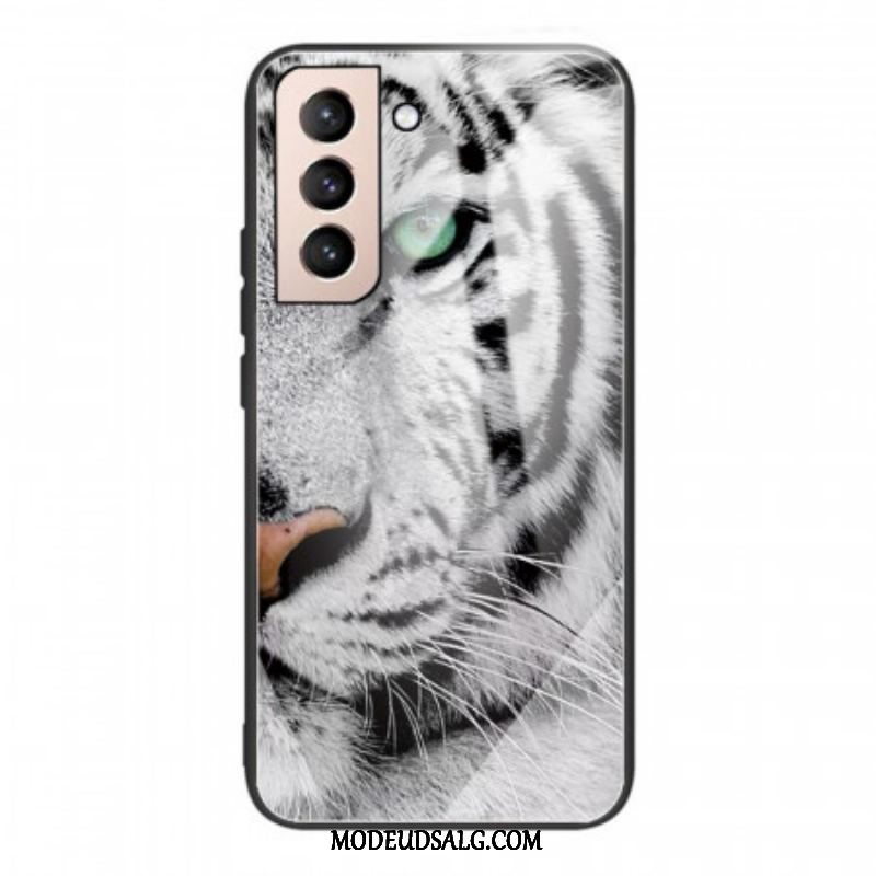 Mobilcover Samsung Galaxy S22 5G Tiger Hærdet Glas