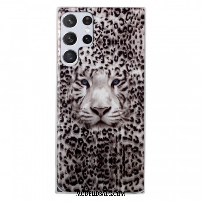 Mobilcover Samsung Galaxy S22 Ultra 5G Leopard Fluorescerende