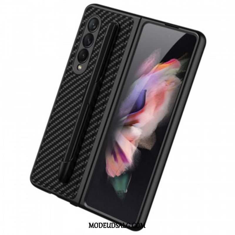 Mobilcover Samsung Galaxy Z Fold 3 5G Carbon Fiber Stylus Holder Gkk