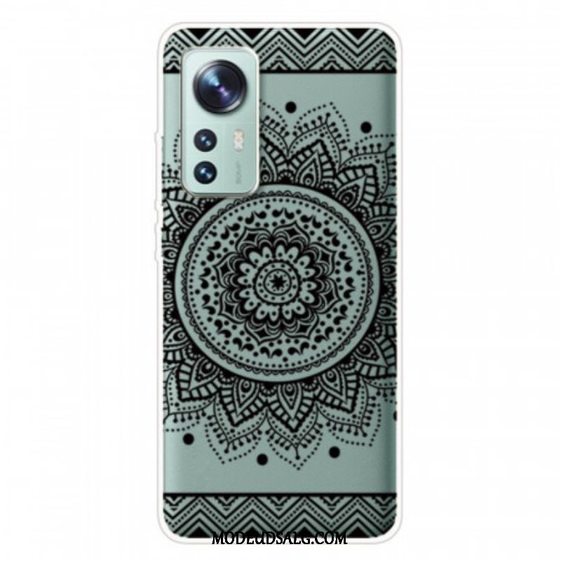 Mobilcover Xiaomi 12 Pro Silikone Mandala Sort