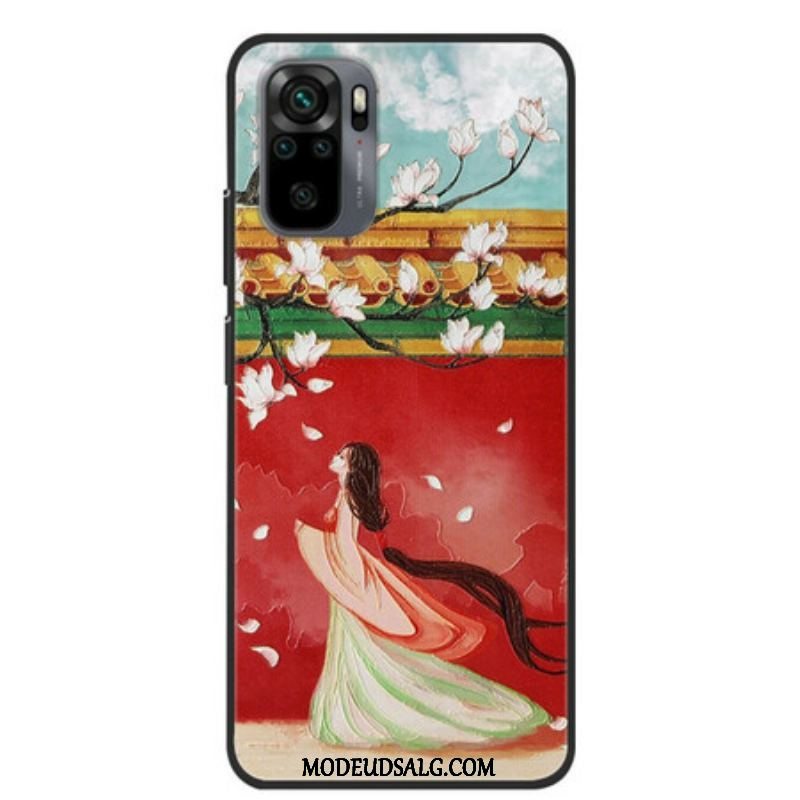 Mobilcover Xiaomi Redmi Note 10 / 10S Asiatisk Blomsterkvinde