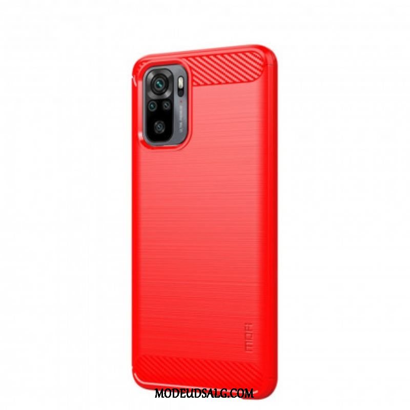 Mobilcover Xiaomi Redmi Note 10 / 10S Mofi Børstet Kulfiber