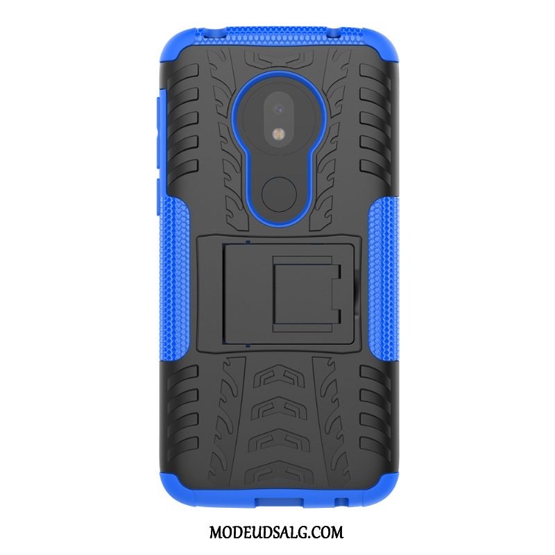 Moto G7 Play Etui Ny Beskyttelse Cover Blå Kreativ