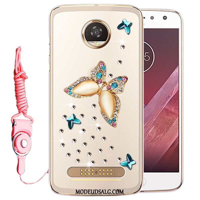 Moto Z2 Play Etui Cover Strass Gennemsigtig Beskyttelse