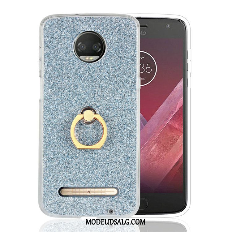 Moto Z3 Play Etui / Cover Alt Inklusive Ring Blå Anti-fald Af Personlighed