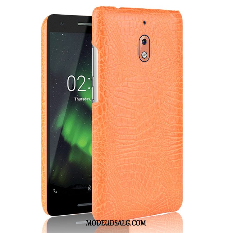 Nokia 2.1 Etui Krokodille Mønster Business Beskyttelse Anti-fald Orange