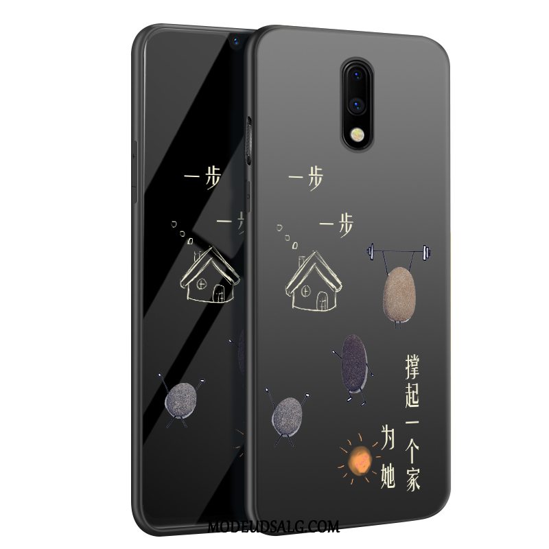 Oneplus 7 Etui / Cover Silikone Tynd Beskyttelse Sort