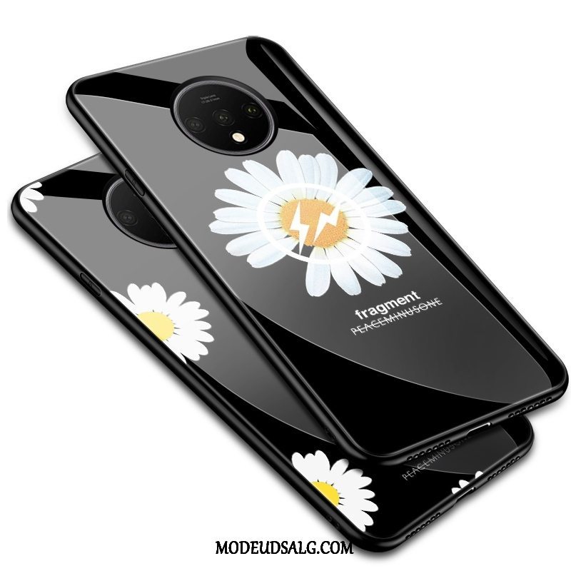 Oneplus 7t Etui / Cover Dragon Kreativ Blomster Glas