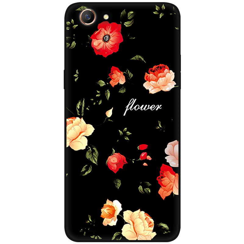 Oppo A3 Etui Vintage Simple Silikone Kreativ Blomster