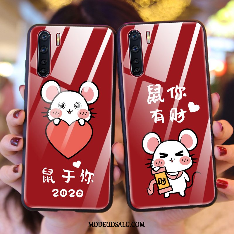 Oppo A91 Etui Silikone Cover Anti-fald Smuk Rotte