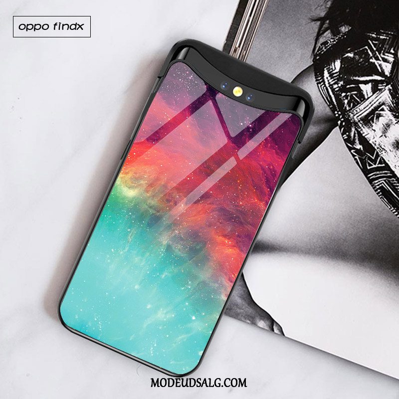 Oppo Find X Etui / Cover Trend Glas Silikone Europa Blød