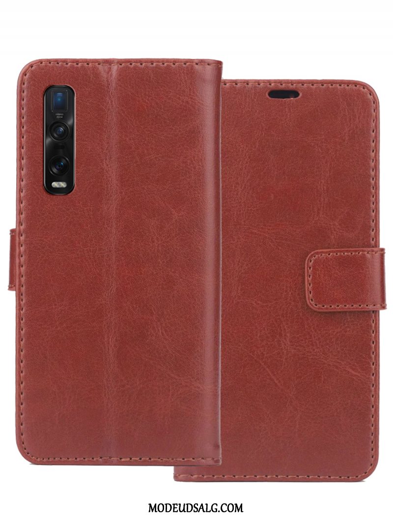 Oppo Find X2 Pro Etui / Cover Lædertaske Support Folio Anti-fald Tegnebog