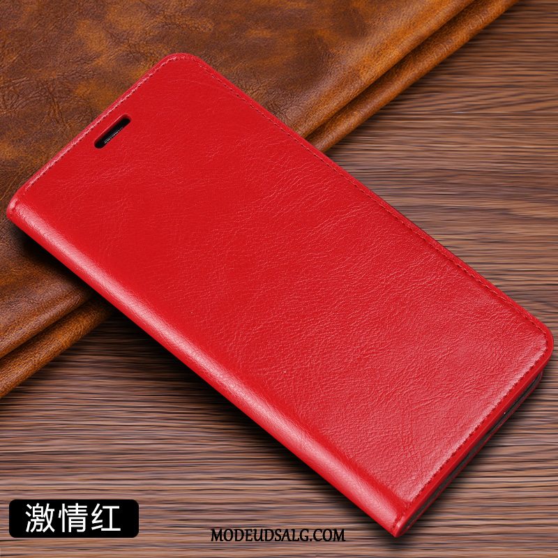 Oppo R17 Etui Cover Ægte Læder Simple Kreativ Blød