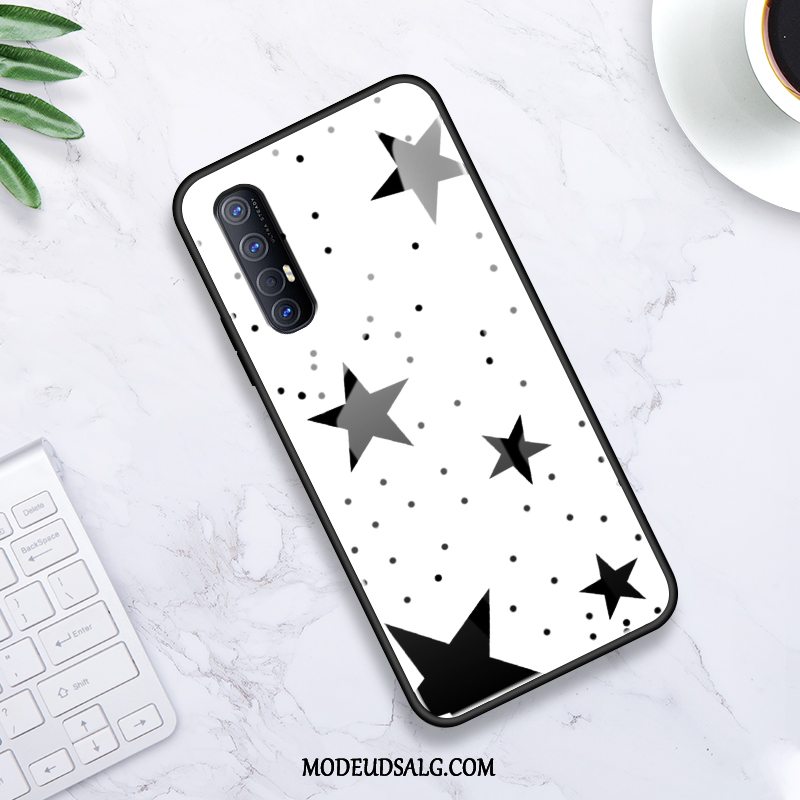 Oppo Reno 3 Pro Etui Kreativ Bølge Punkt Cover Hvid Tynd