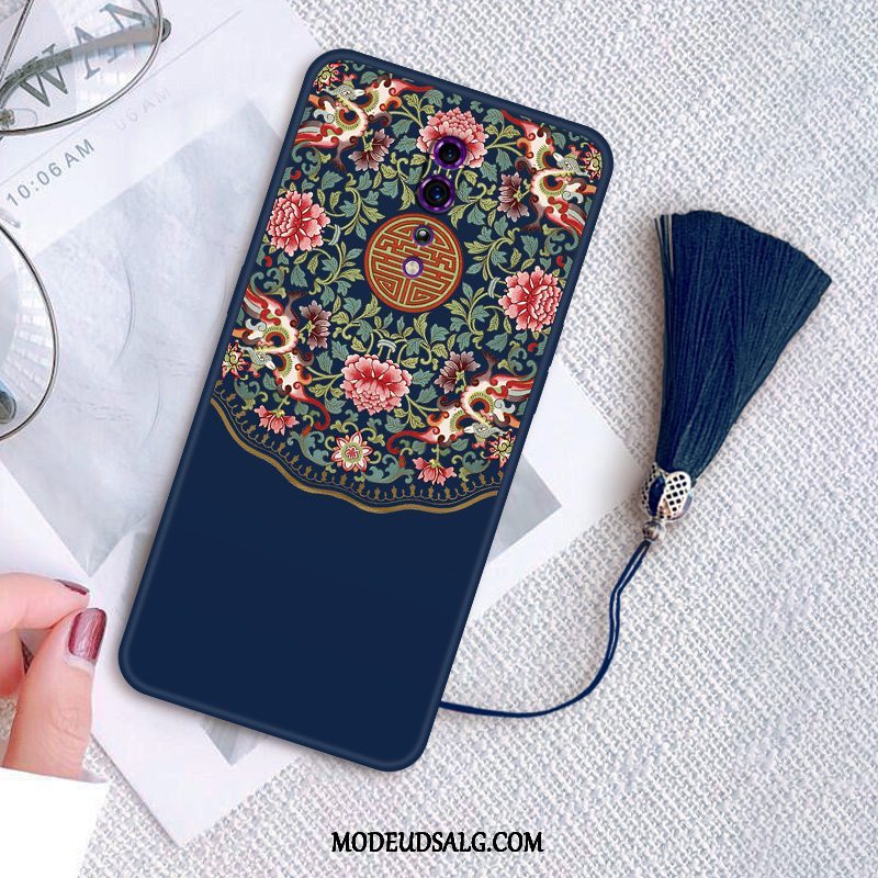 Oppo Reno Z Etui / Cover Anti-fald Silikone Pæon Vintage Vind