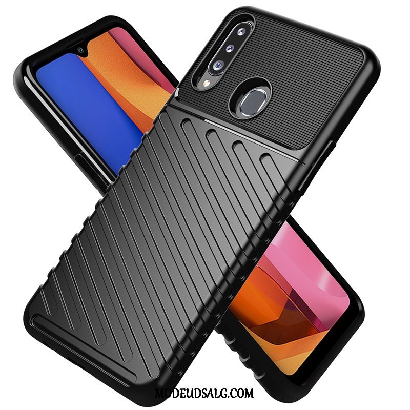 Samsung Galaxy A20s Etui Anti-fald Cover Beskyttelse Silikone Alt Inklusive