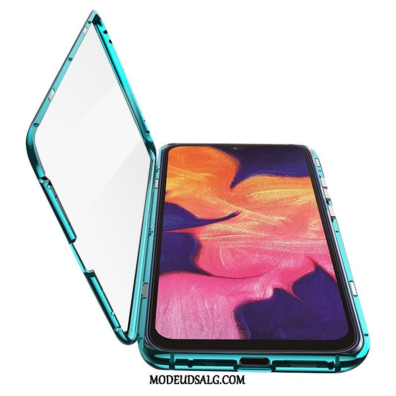 Samsung Galaxy A20s Etui Glas Dobbeltsidet Grøn