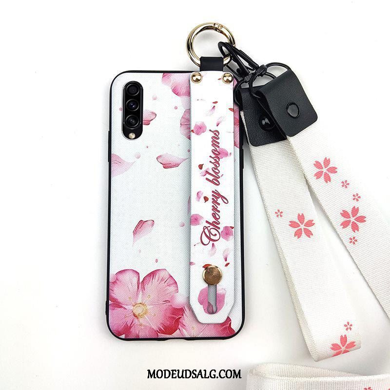 Samsung Galaxy A30s Etui / Cover Lille Sektion Hvid Support Blød Hængende Ornamenter