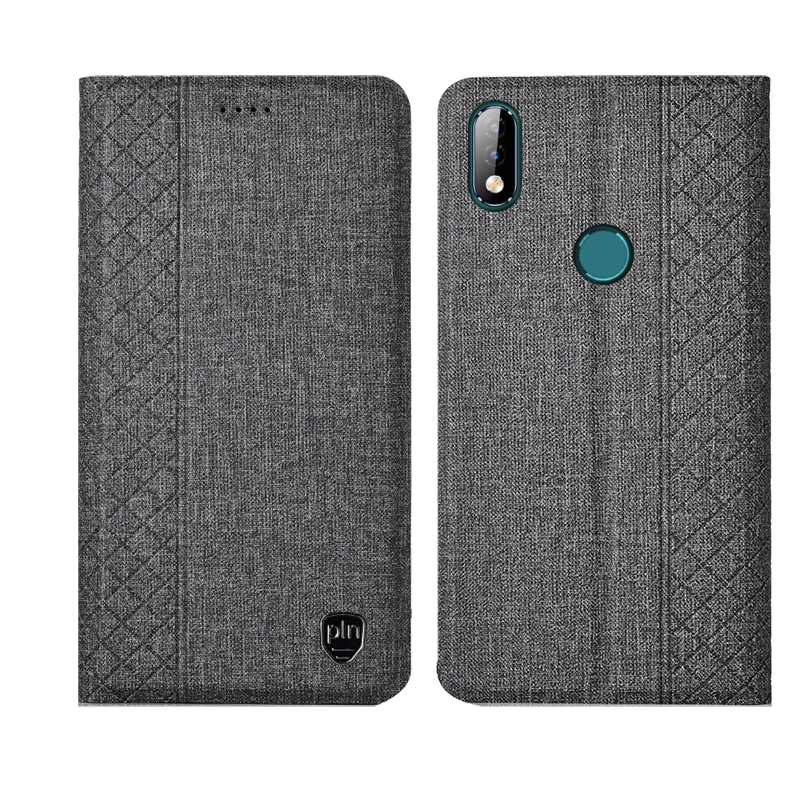 Samsung Galaxy A40 Etui / Cover Mesh Anti-fald Lædertaske Grå Alt Inklusive