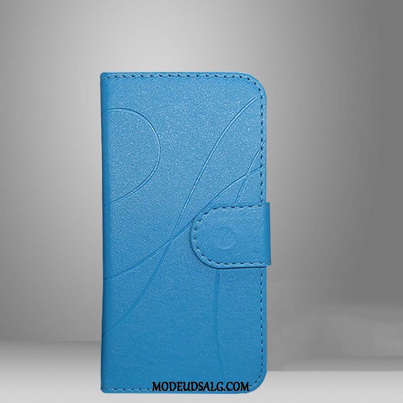Samsung Galaxy A40s Etui / Cover Folio Lædertaske Blå