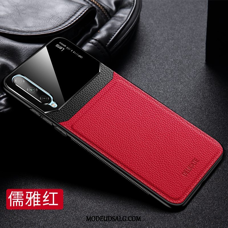 Samsung Galaxy A50s Etui Alt Inklusive Net Red Silikone Anti-fald Cover