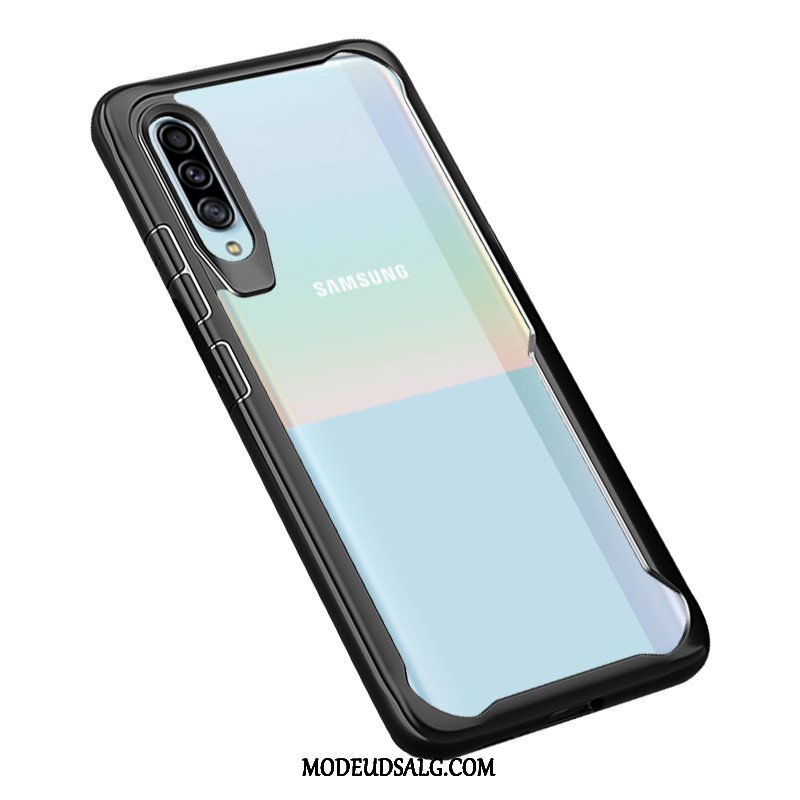 Samsung Galaxy A50s Etui Blød Silikone Cover Sort Anti-fald