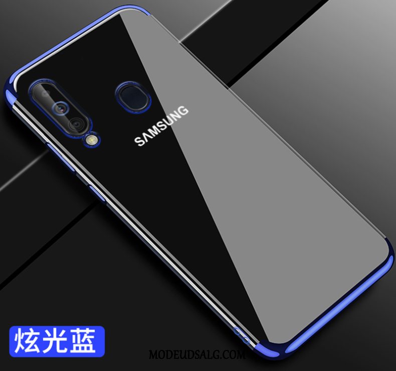 Samsung Galaxy A60 Etui / Cover Anti-fald Net Red Blød Belægning Beskyttelse