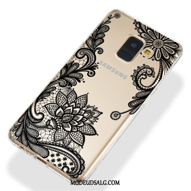 Samsung Galaxy A8 Etui Sort Hængende Ornamenter Malet Anti-fald Blød