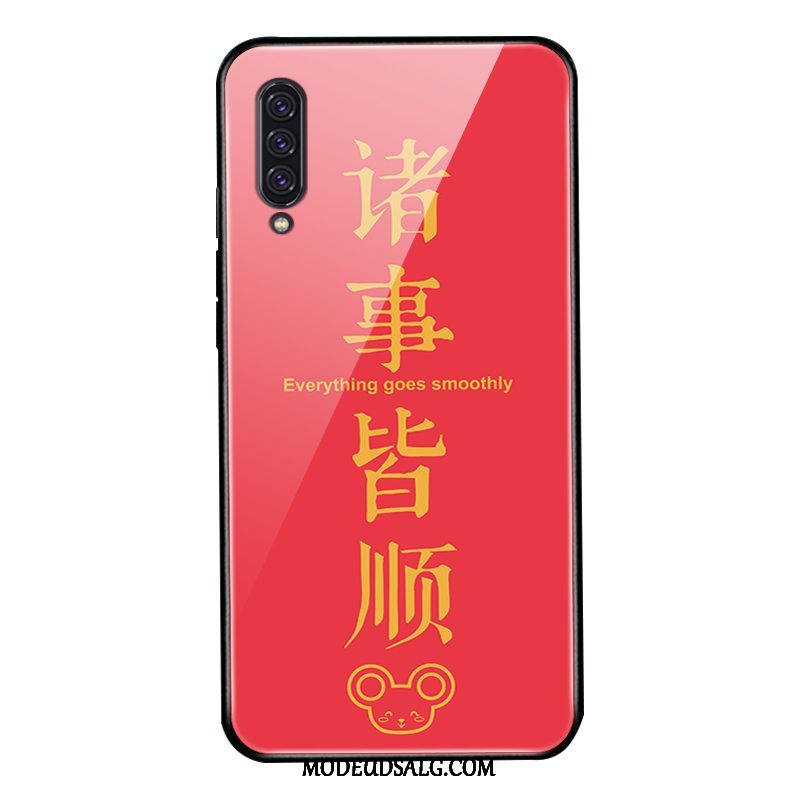 Samsung Galaxy A90 5g Etui / Cover Glas Alt Inklusive Beskyttelse Rød