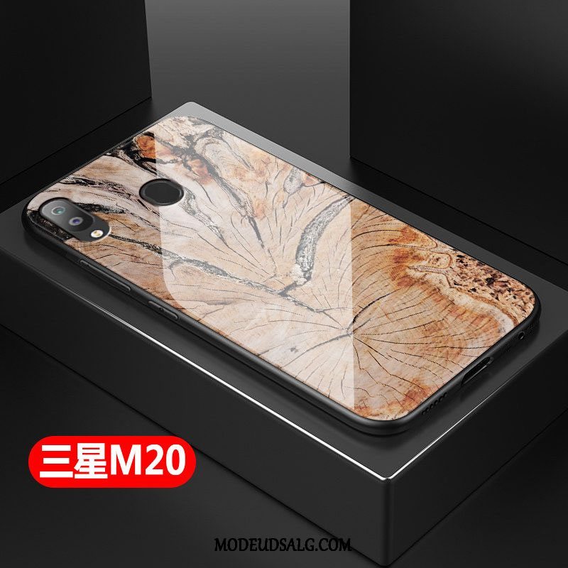 Samsung Galaxy M20 Etui / Cover Beskyttelse Kreativ Trækorn Alt Inklusive Glas