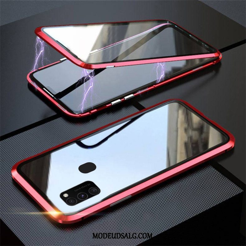 Samsung Galaxy M30s Etui / Cover Dobbeltsidet Anti-fald Glas Gennemsigtig