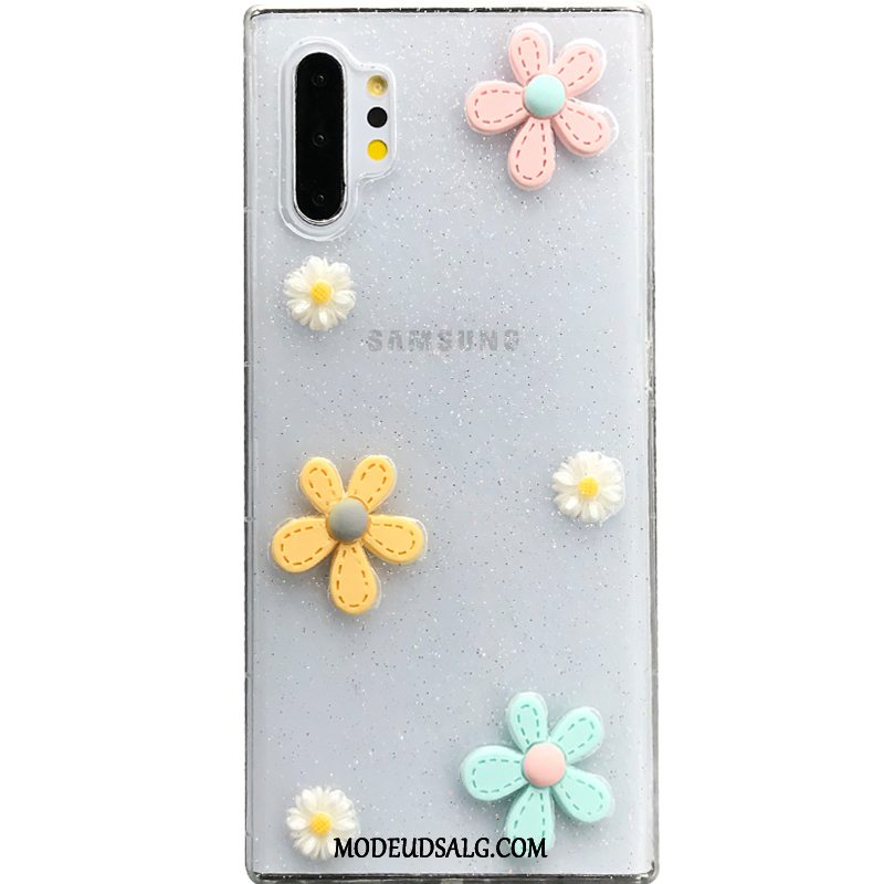 Samsung Galaxy Note 10+ Etui Stjerneklar Pulver Regnbue Blomster Hængende Ornamenter