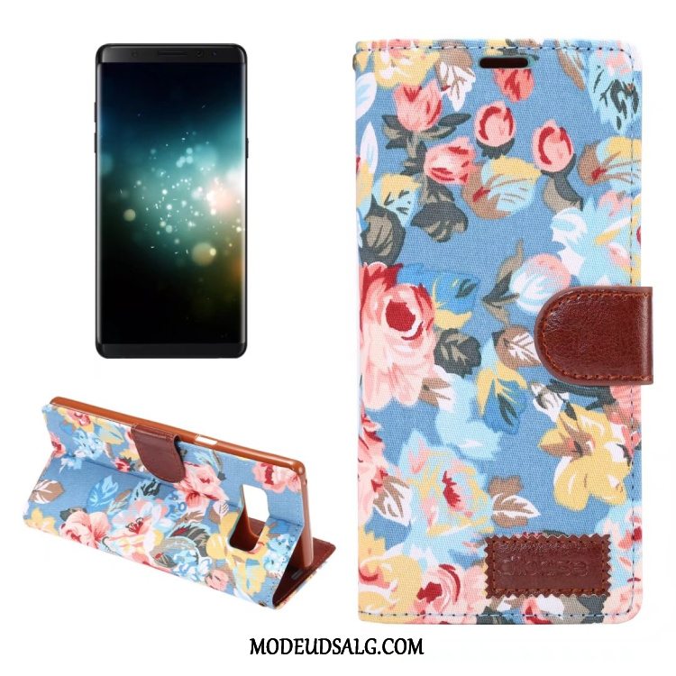 Samsung Galaxy Note 8 Etui / Cover Blomster Beskyttelse Tegnebog Kort