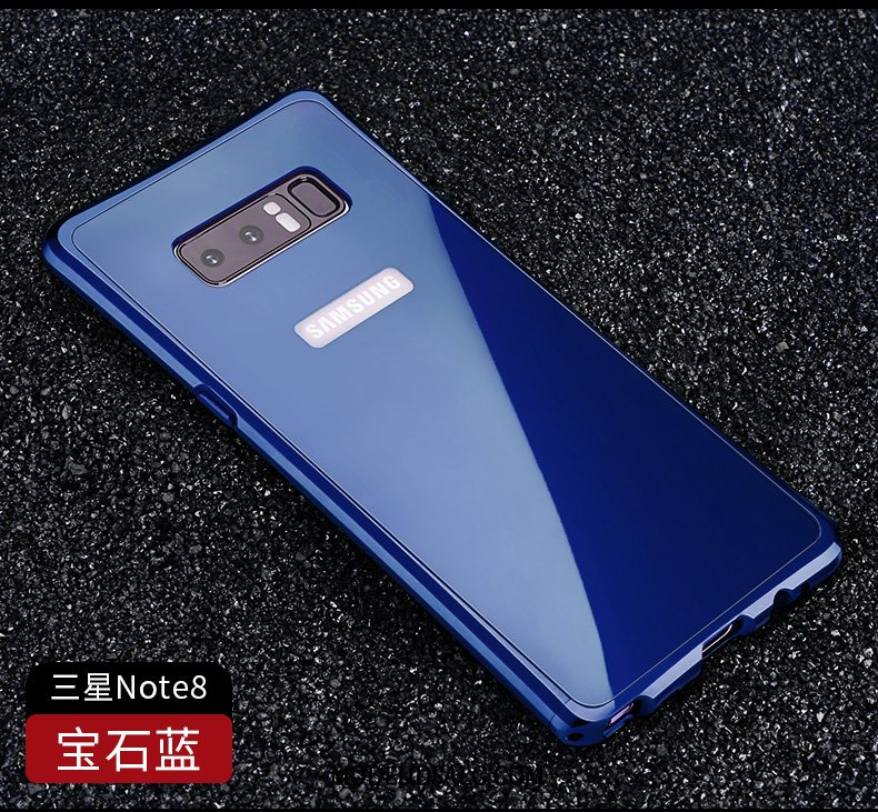 Samsung Galaxy Note 8 Etui / Cover Blå Anti-fald Trend Metal Cool