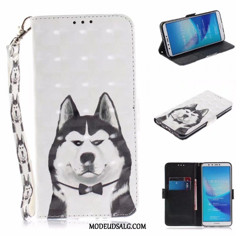 Samsung Galaxy Note 8 Etui / Cover Hvid Fold Tegnebog Nuttet Beskyttelse