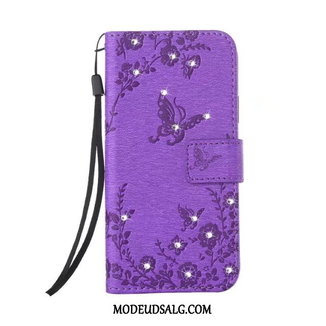 Samsung Galaxy Note 8 Etui Cover Hængende Ornamenter Tegnebog Folio Lilla