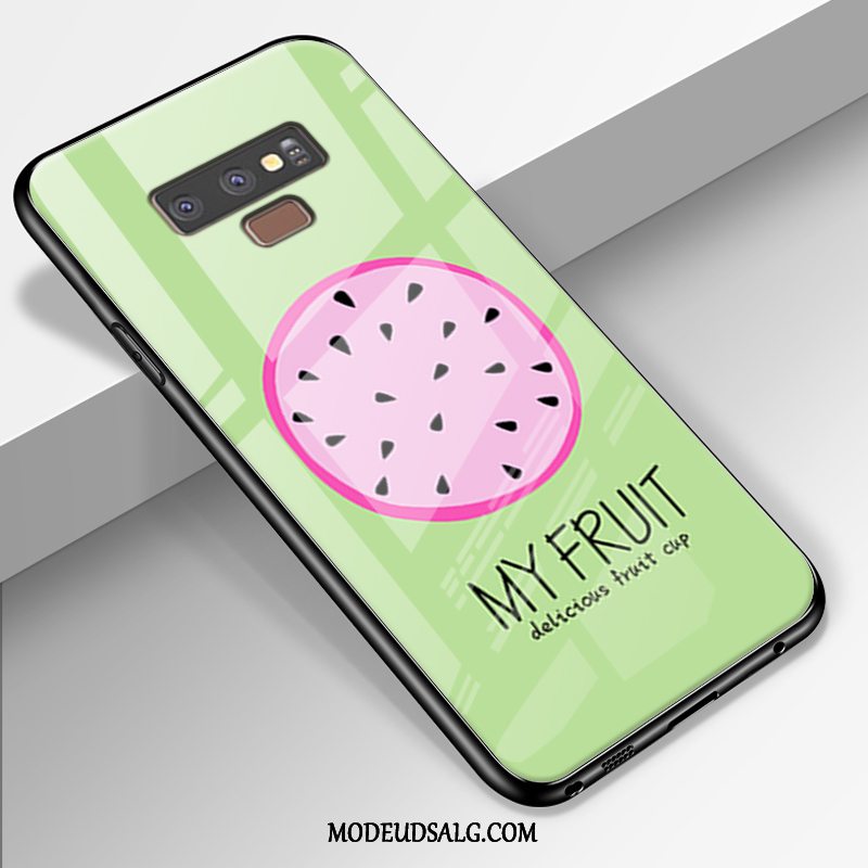 Samsung Galaxy Note 9 Etui Glas Cover Nubuck Alt Inklusive Beskyttelse