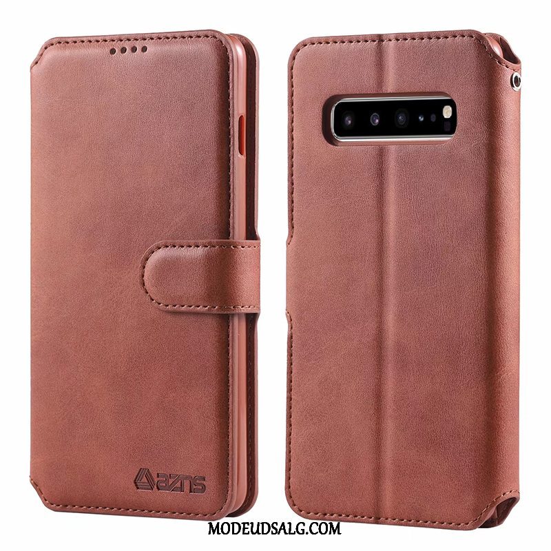 Samsung Galaxy S10 5g Etui / Cover Folio Lædertaske Beskyttelse Clamshell