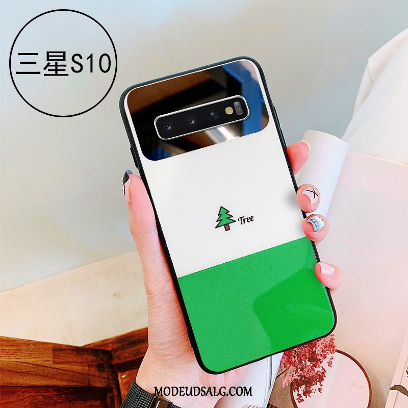 Samsung Galaxy S10+ Etui Af Personlighed Frisk Grøn Cover Spejl