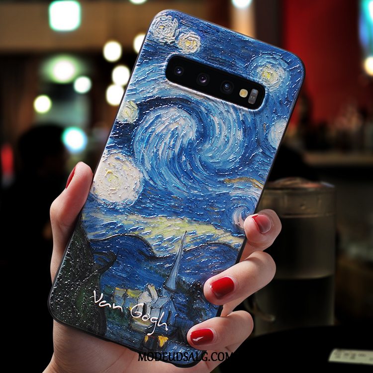 Samsung Galaxy S10+ Etui Blød Anti-fald Alt Inklusive Kreativ Nubuck