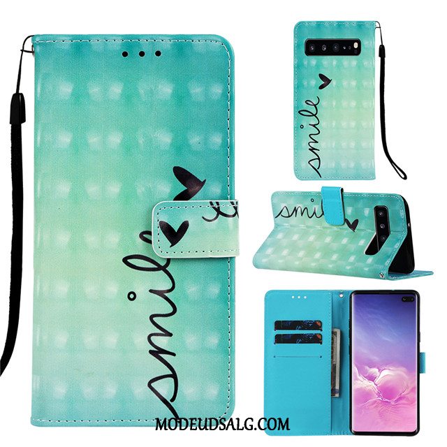 Samsung Galaxy S10 Etui / Cover Grøn Trend Beskyttelse Alt Inklusive Anti-fald