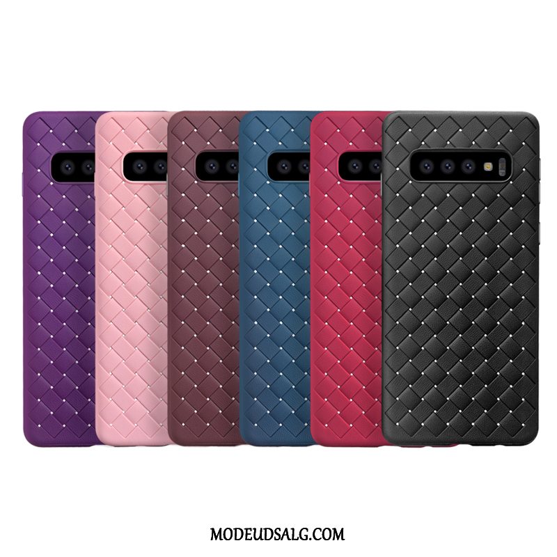 Samsung Galaxy S10+ Etui Cover Simple Strikkede Udstrålende Silikone