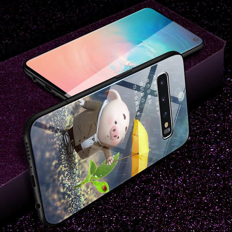 Samsung Galaxy S10 Etui Trendy Kreativ Cover Smuk Glas