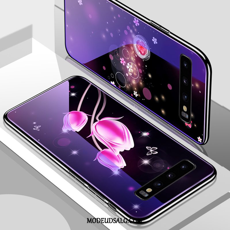 Samsung Galaxy S10+ Etui Tynd Spejl Lilla Glas Kreativ