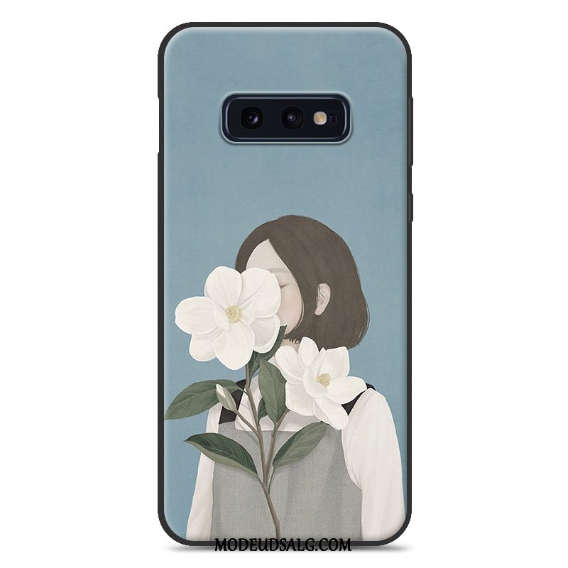 Samsung Galaxy S10e Etui Silikone Blød Lille Sektion Kunst Cover