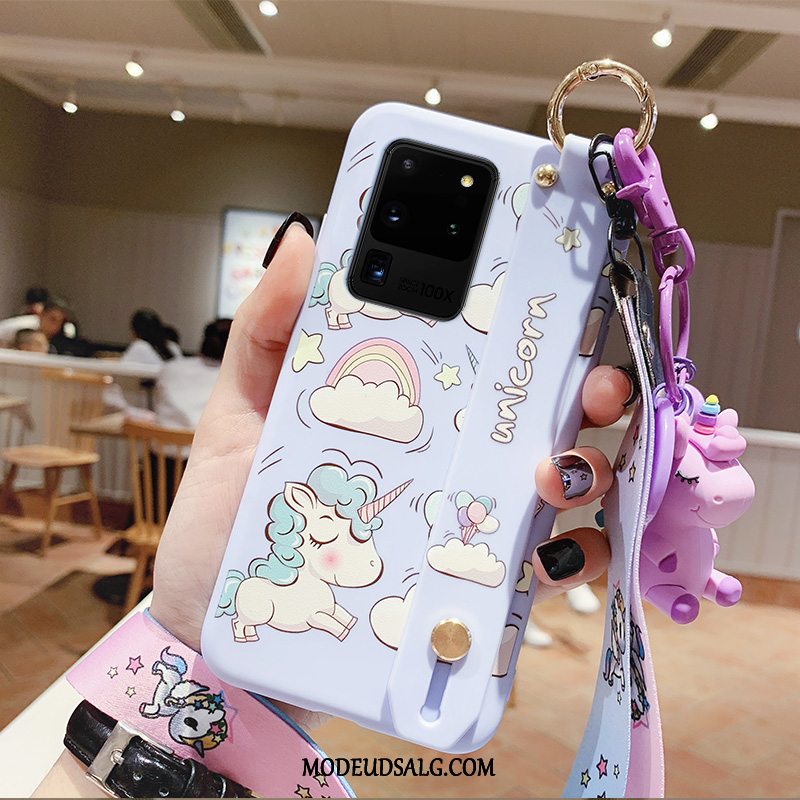 Samsung Galaxy S20 Ultra Etui Cartoon Ny Smuk Silikone Lilla