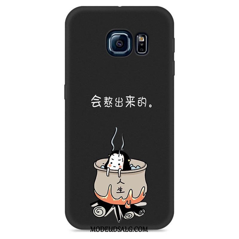 Samsung Galaxy S6 Edge Etui Silikone Cover Cartoon Anti-fald Blød