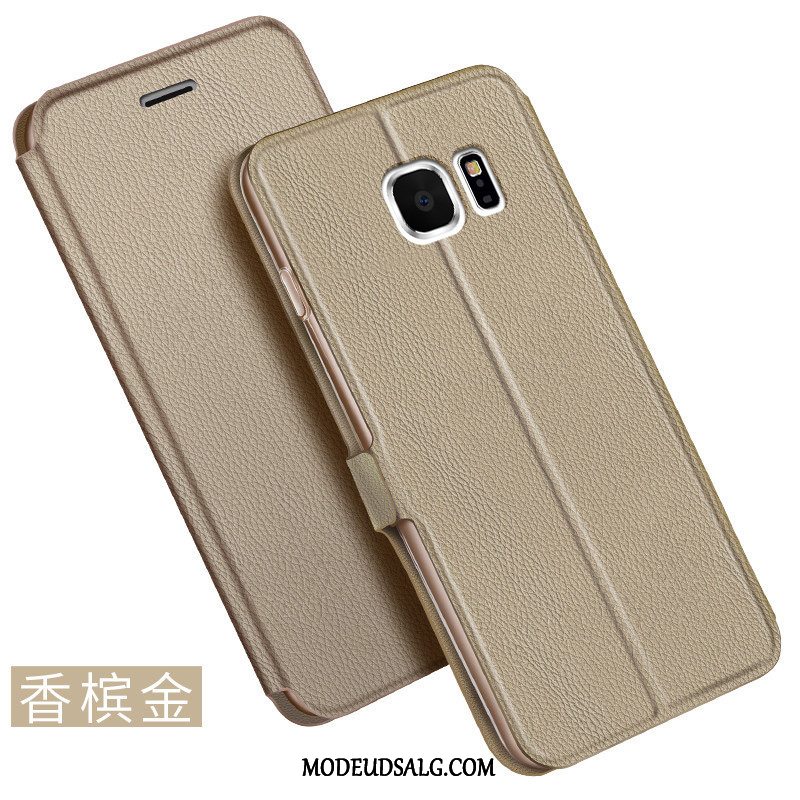 Samsung Galaxy S6 Etui Anti-fald Lædertaske Business Alt Inklusive Membrane